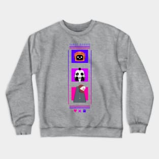 three robots Crewneck Sweatshirt